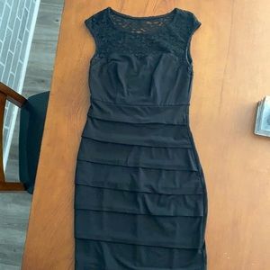 Black form-fitted dress